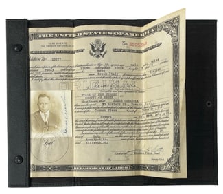 Vintage Certificate of Citizenship | No. 3195358