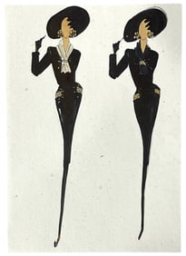Luxury Fashion Brands | Original Designer Sketch | One of a Kind Artwork