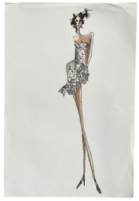 Luxury Fashion Brands | Original Designer Sketch | One of a Kind Artwork