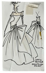 Travilla Designs | Designer Sketch | One of a Kind Artwork
