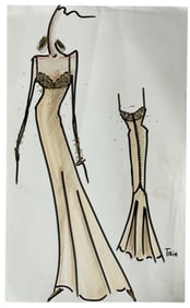 Travilla Designs | Designer Sketch | One of a Kind Artwork