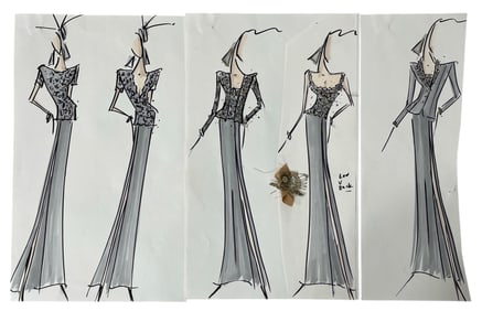 Travilla Designs | Designer Sketch | One of a Kind Artwork