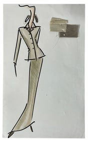 Travilla Designs | Designer Sketch | One of a Kind Artwork