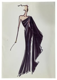 Travilla Designs | Designer Sketch | One of a Kind Artwork