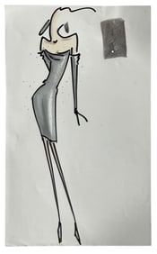 Travilla Designs | Designer Sketch | One of a Kind Artwork