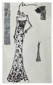 Travilla Designs | Designer Sketch | One of a Kind Artwork