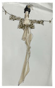 Luxury Fashion Brands | Original Designer Sketch | One of a Kind Artwork