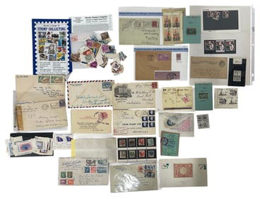 Vintage Letter and Stamp Collection