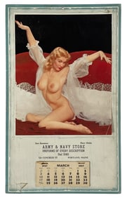 Vintage Erotic Adult 1957 Calendar