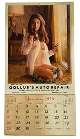 Vintage Erotic Adult 1978 Calendar