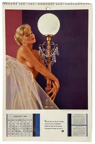 Vintage Erotic Adult 1961 Playboy Calendar