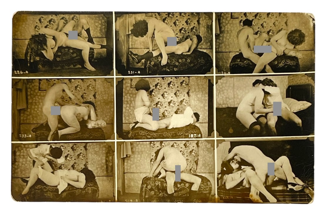 Vintage Erotic Adult Postcard: Vintage Erotic Adult Postcard