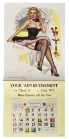 Vintage Erotic Adult 1957 Calendar