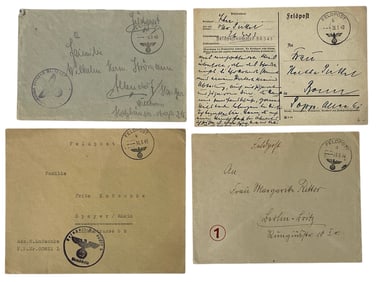 Vintage WWII Letters and Envelope Collection