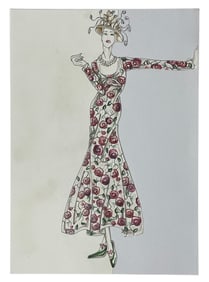 Luxury Fashion Brands | Original Designer Sketch | One of a Kind Artwork