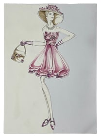 Luxury Fashion Brands | Original Designer Sketch | One of a Kind Artwork
