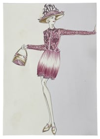 Luxury Fashion Brands | Original Designer Sketch | One of a Kind Artwork