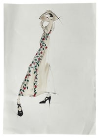 Luxury Fashion Brands | Original Designer Sketch | One of a Kind Artwork