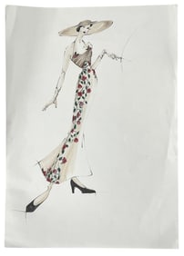 Luxury Fashion Brands | Original Designer Sketch | One of a Kind Artwork