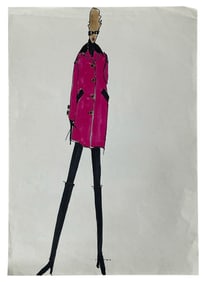 Luxury Fashion Brands | Original Designer Sketch | One of a Kind Artwork