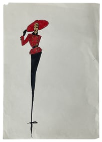 Luxury Fashion Brands | Original Designer Sketch | One of a Kind Artwork