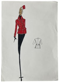 Luxury Fashion Brands | Original Designer Sketch | One of a Kind Artwork