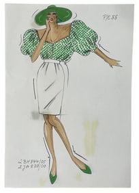 Christian Dior | Original Designer Sketch | One of a Kind Artwork