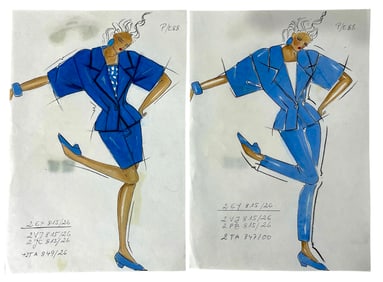 Christian Dior | Original Designer Sketch | One of a Kind Artwork