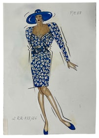 Christian Dior | Original Designer Sketch | One of a Kind Artwork