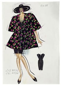 Christian Dior | Original Designer Sketch | One of a Kind Artwork