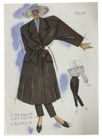 Christian Dior | Original Designer Sketch | One of a Kind Artwork