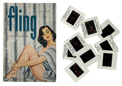 Fling Mini Adult Magazine With Photo Slide Collection