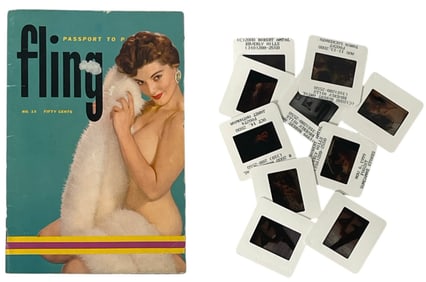 Fling Mini Adult Magazine With Photo Slide Collection