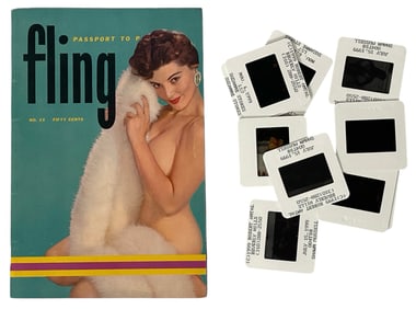 Fling Mini Adult Magazine With Photo Slide Collection