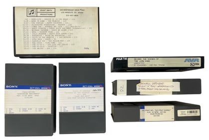 Music Compilation Reel and Betacam SP Tapes Collection