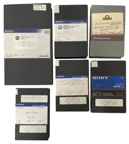 Music Compilation Reel and Betacam SP Tapes Collection
