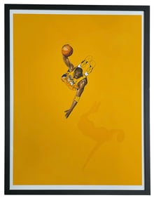 Framed Kobe Bryant Artwork