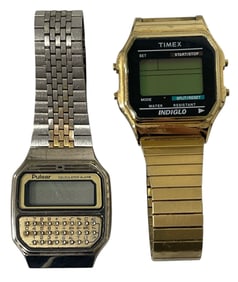Pulsar And Timex Indiglo Watch Collection