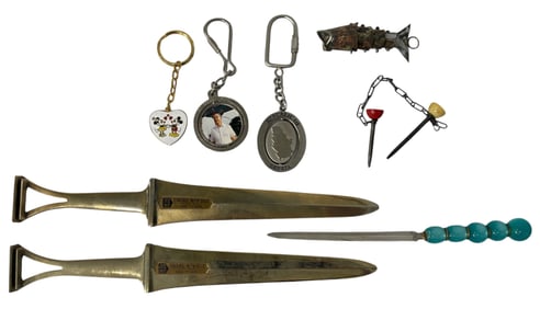 Keychains | Mail Openers | Golf Ball Tees With Chain