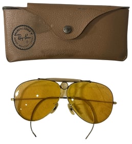 Vintage Ray Ban Kalichrome Pilot and Shooting Sun Glasses