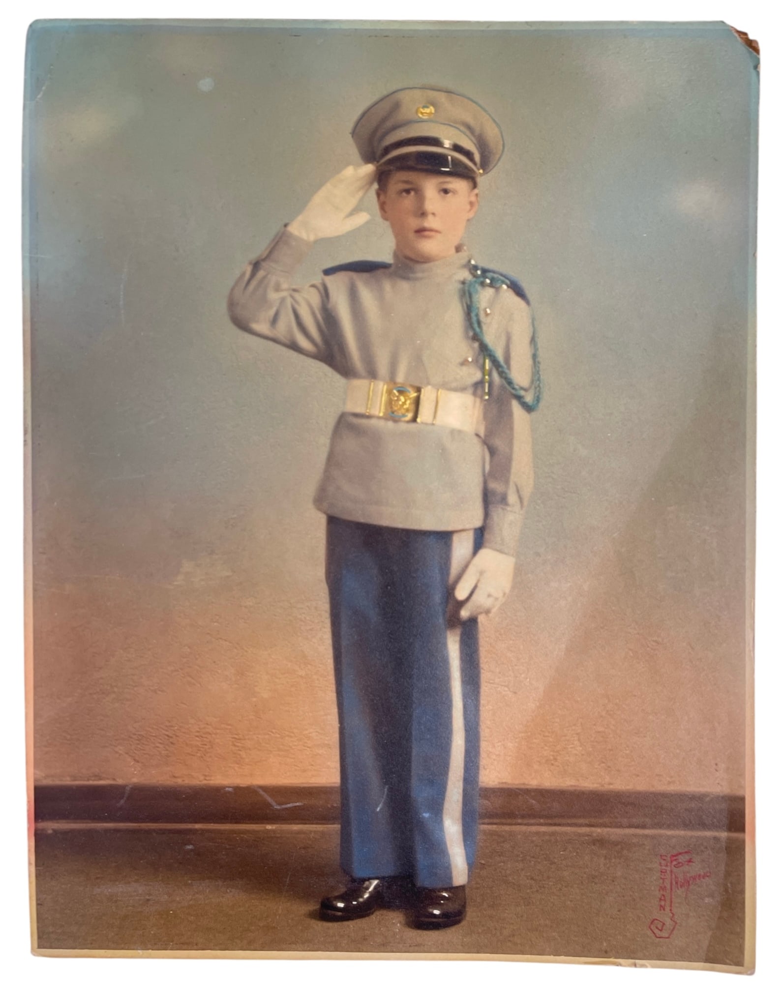 Boy In Uniform | With Stamp On The Corner: Boy In Uniform | With Stamp On The Corner