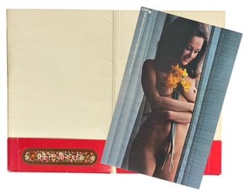 Vintage Erotic Adult 1970 Penthouse International Poster and Folder