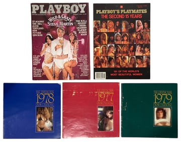Vintage Erotic Adult Magazine and Desk Calendar Collection