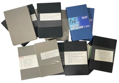 Music Compilation Reel And Betacam SP Tapes Collection