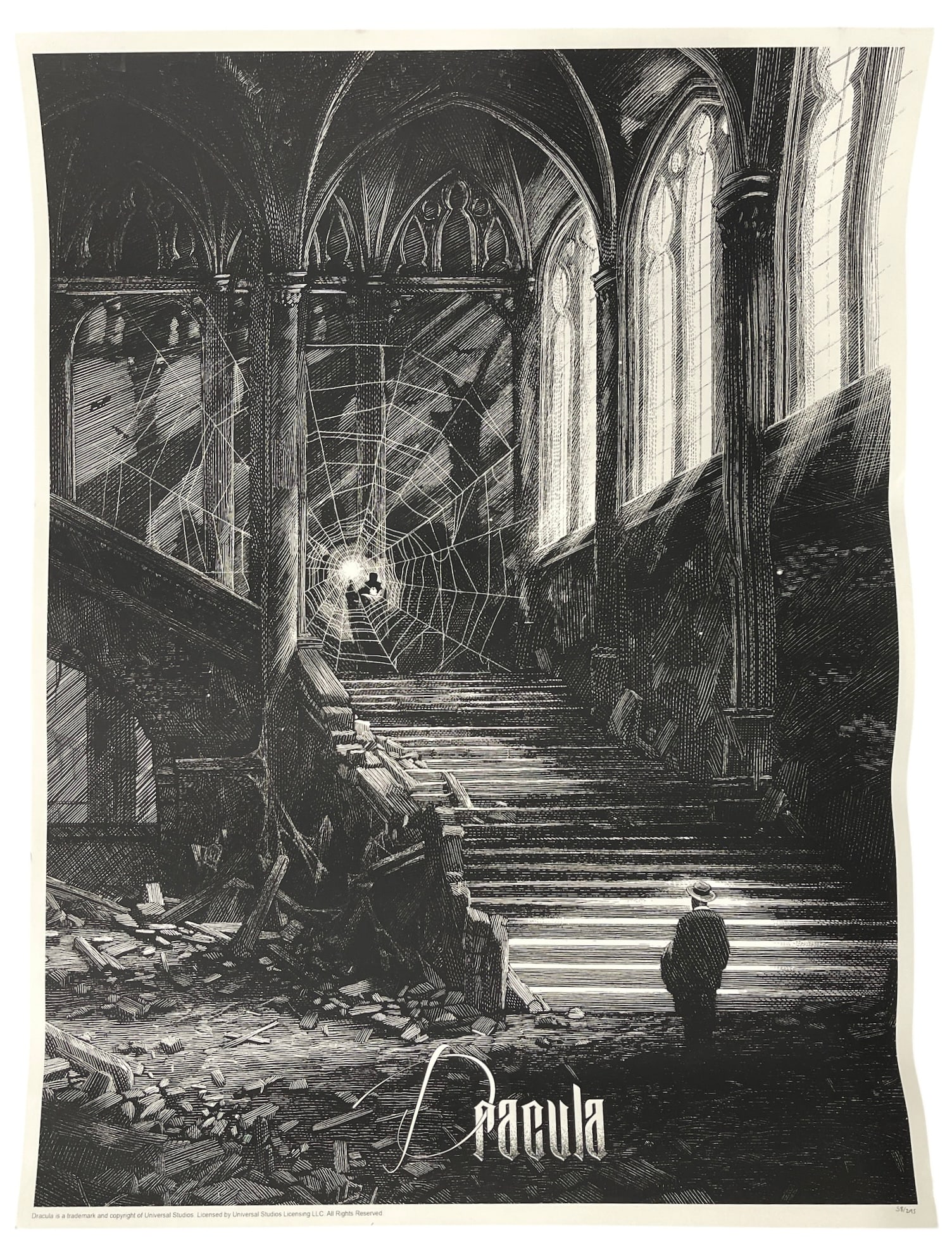 Universal Studios Monsters Poster by Tom Whalen | Dracula (1 of 4)