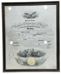 Harry S. Truman | Document Appointing Naval