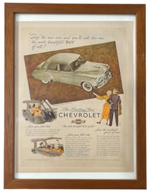 Vintage Chevrolet Framed Poster