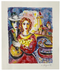 Signed Zamy Steynovitz | Beauty and Beau | Seriolithograph