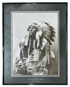 Hollow Horn Bear Framed Poster