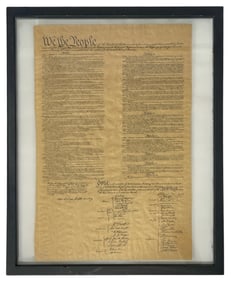 Framed We The People Poster Replica
